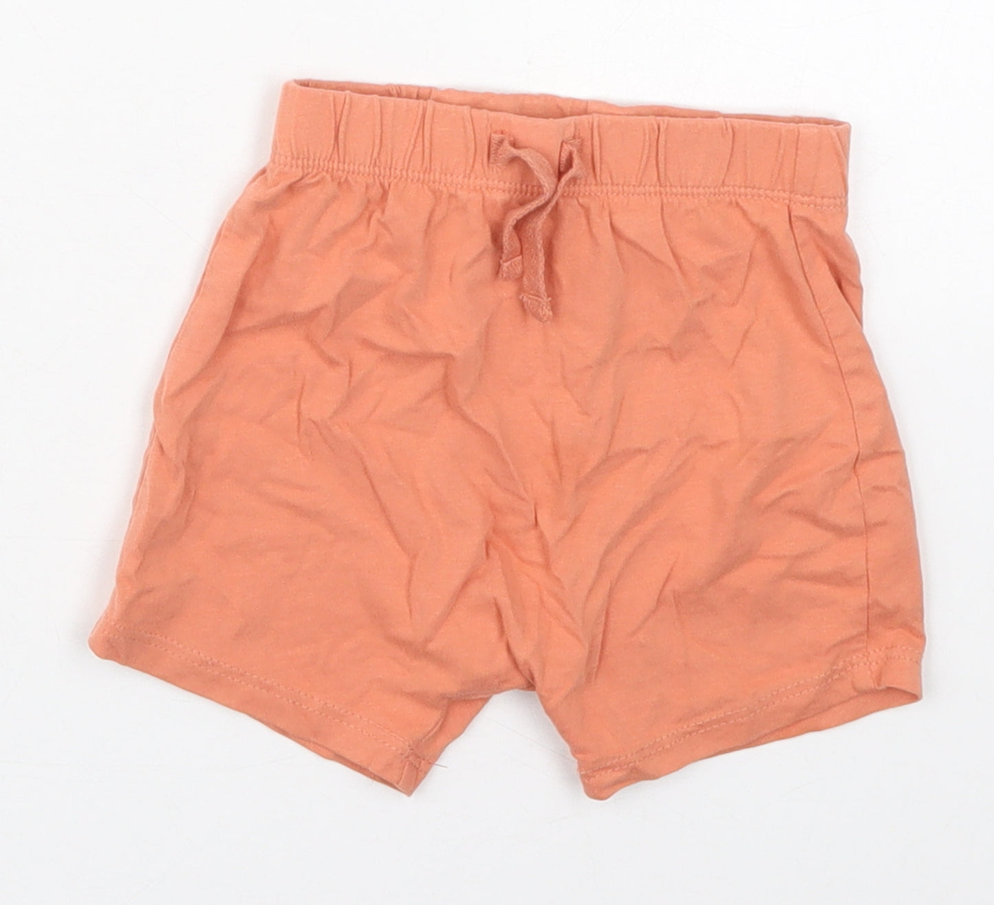 George Boys Orange  Cotton Sweatpants Trousers Size 12-18 Months  Drawstring - Sweat Shorts