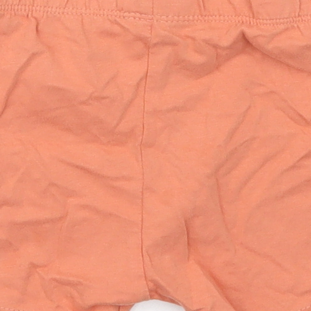 George Boys Orange  Cotton Sweatpants Trousers Size 12-18 Months  Drawstring - Sweat Shorts