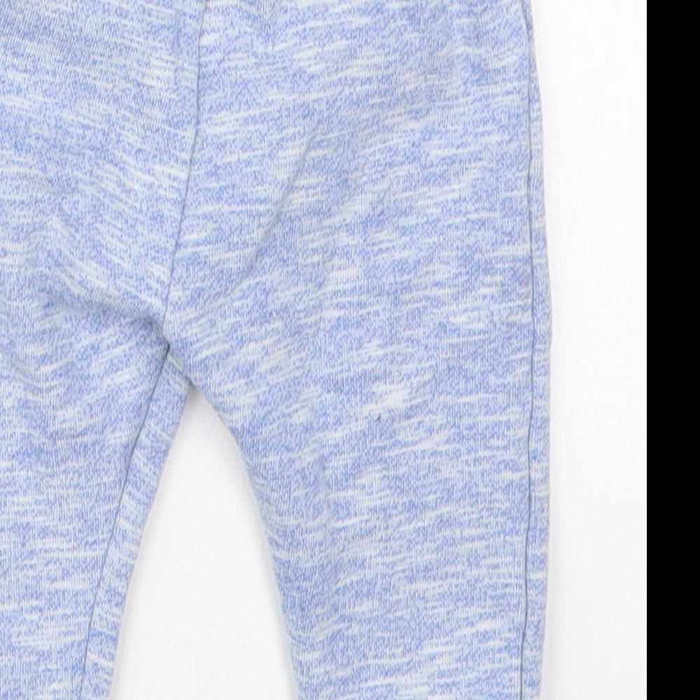 Primark Boys Blue  Cotton Sweatpants Trousers Size 9-12 Months  Drawstring