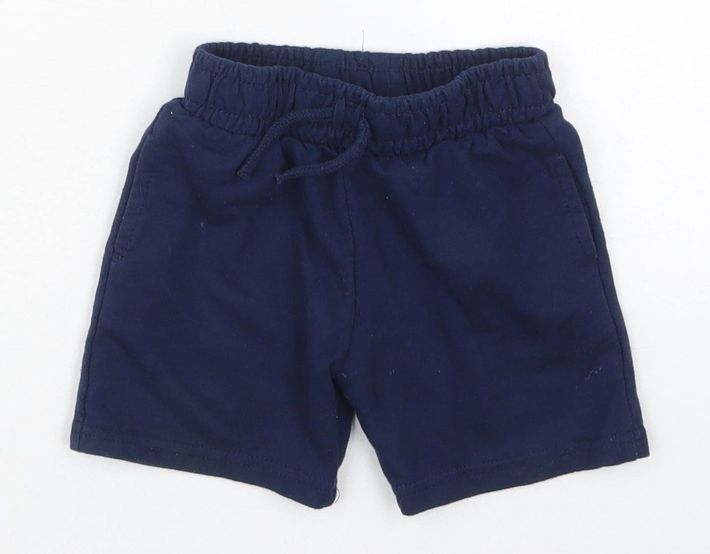 Dunnes Boys Blue  Cotton Sweatpants Trousers Size 12-18 Months  Drawstring - Sweat Shorts