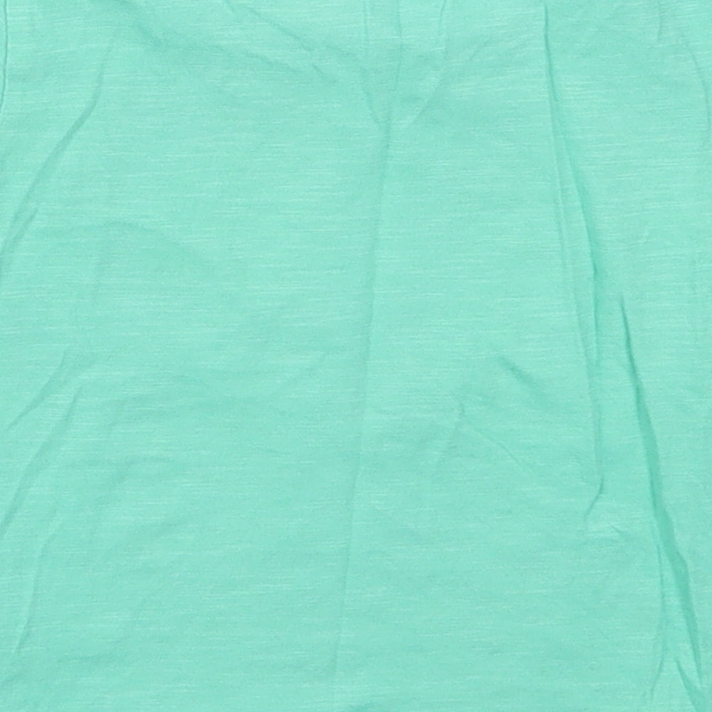 Matalan Boys Green  Cotton Basic T-Shirt Size 12-18 Months Crew Neck Pullover - Cool Like Daddy