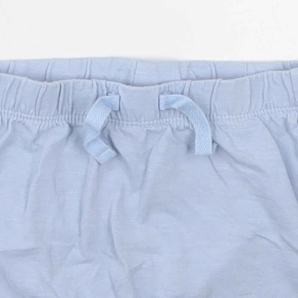 George Boys Blue  Cotton Sweatpants Trousers Size 12-18 Months  Drawstring - Sweat Shorts