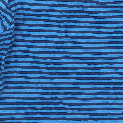 Dunnes Boys Blue Striped Cotton Basic T-Shirt Size 3-6 Months Crew Neck Pullover