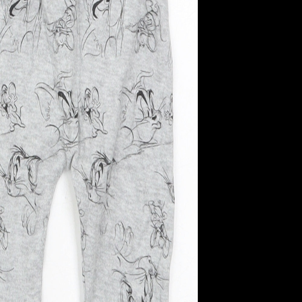 George Baby Grey  Cotton Capri Leggings Size 6-9 Months  Drawstring - Tom & Jerry