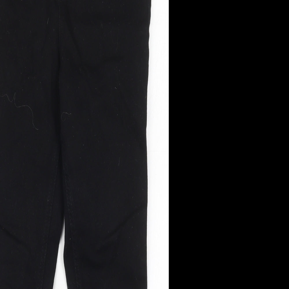 New Look Womens Black  Cotton Skinny Jeans Size 12 L28 in Regular Button