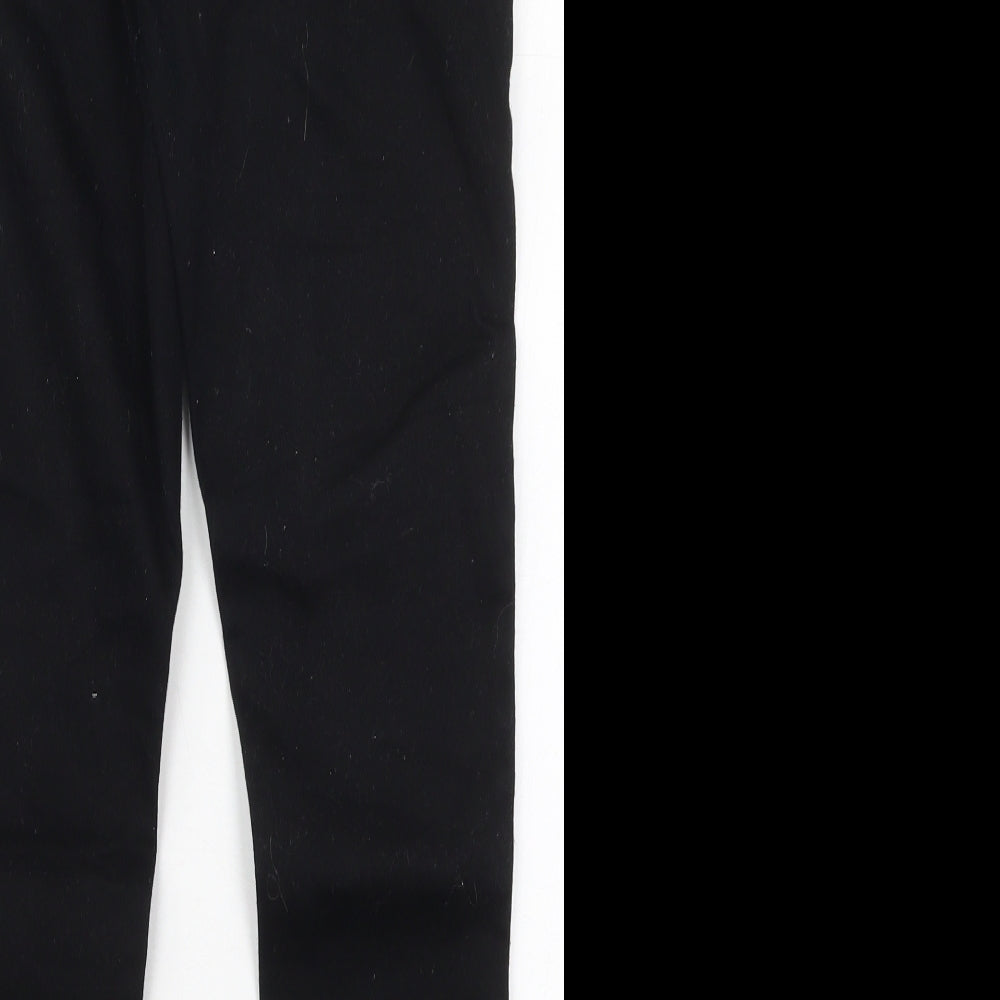 New Look Womens Black  Cotton Skinny Jeans Size 12 L28 in Regular Button