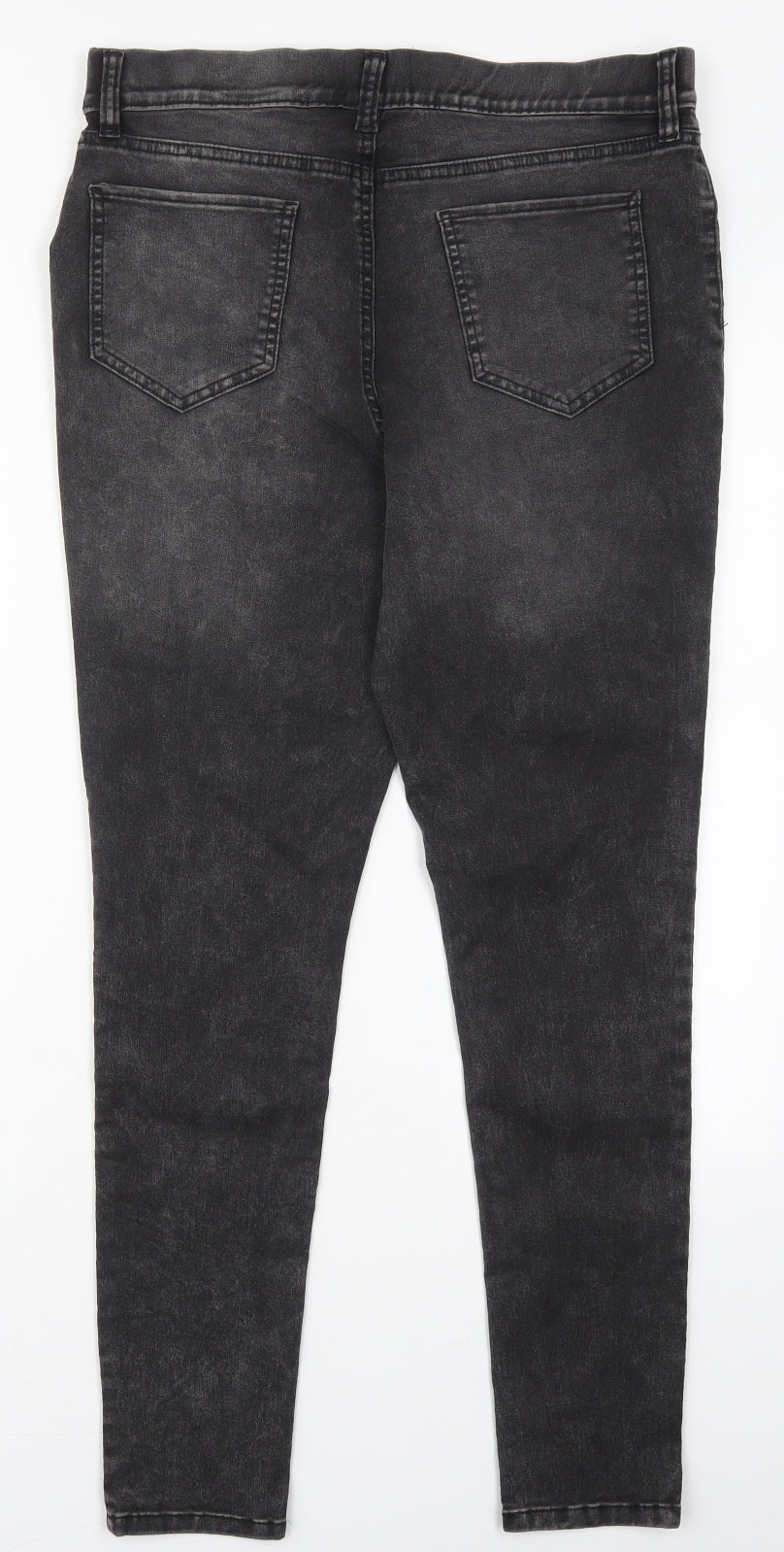 F&F Womens Grey  Cotton Jegging Jeans Size 16 L29 in Regular