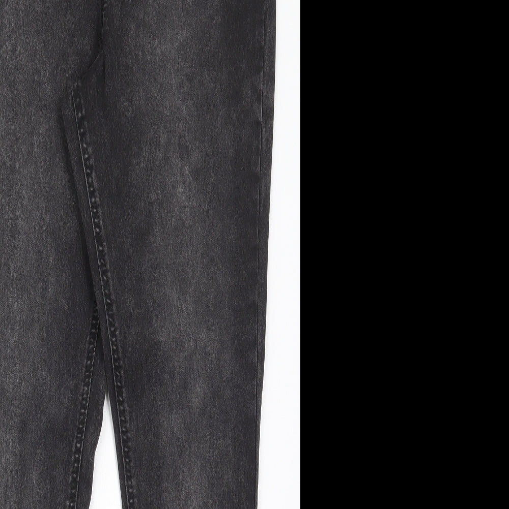 F&F Womens Grey  Cotton Jegging Jeans Size 16 L29 in Regular