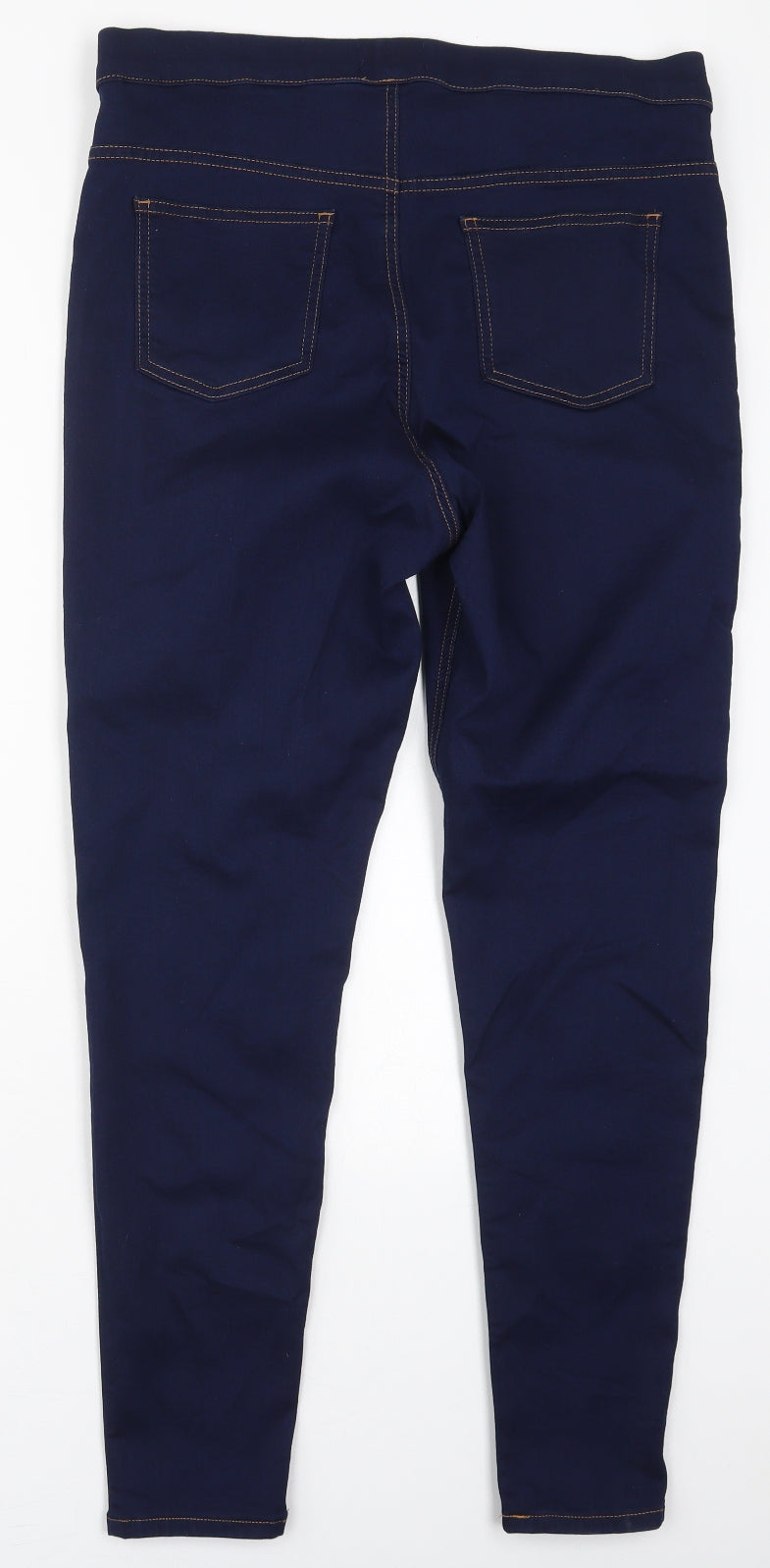 Marks and Spencer Womens Blue  Cotton Jegging Jeans Size 16 L28 in Regular