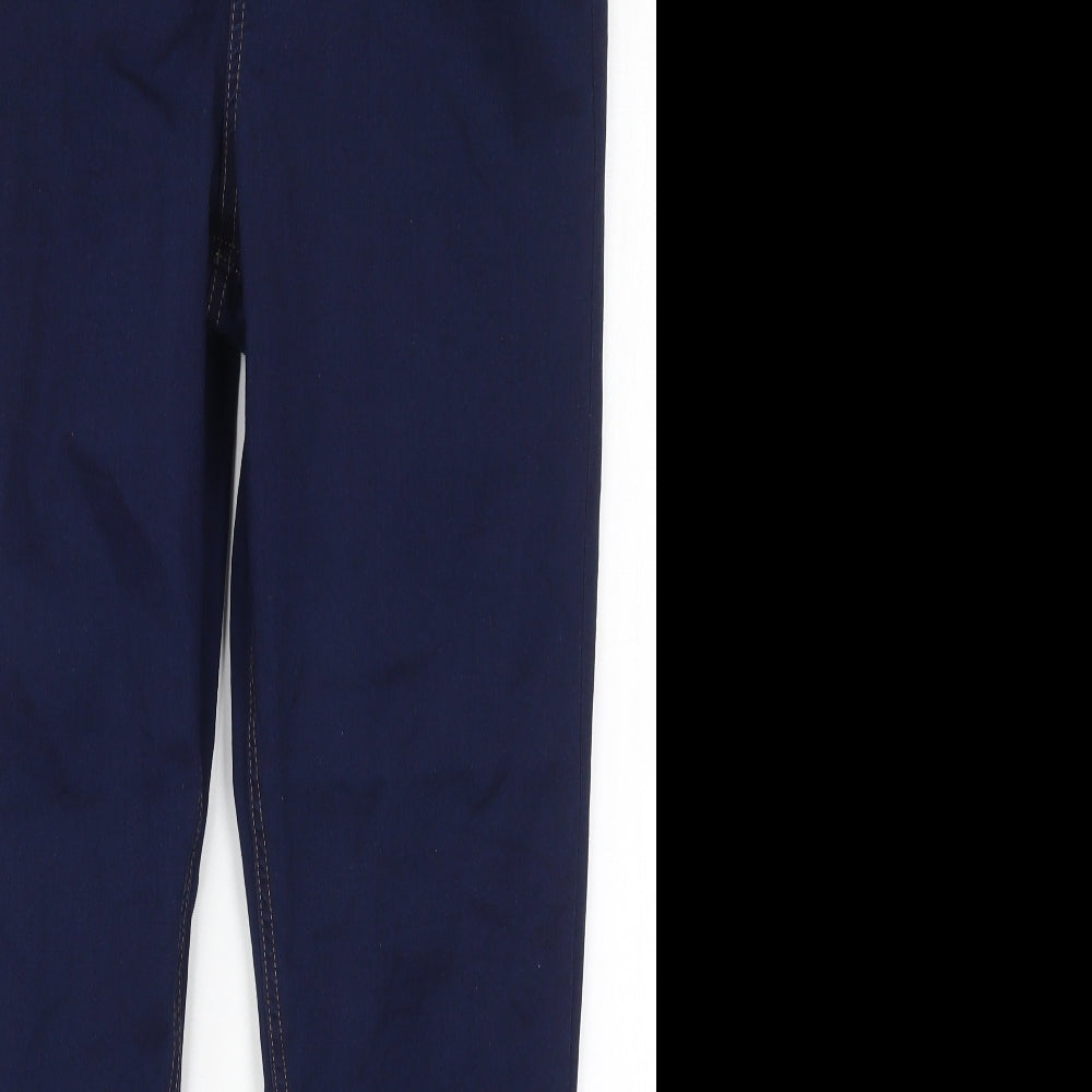 Marks and Spencer Womens Blue  Cotton Jegging Jeans Size 16 L28 in Regular