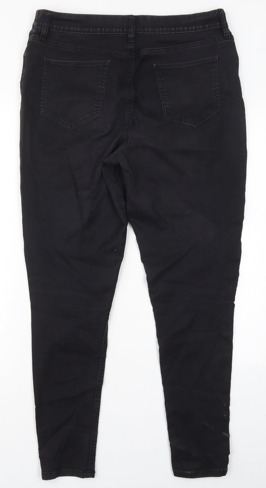 F&F Womens Black  Cotton Jegging Jeans Size 16 L30 in Regular