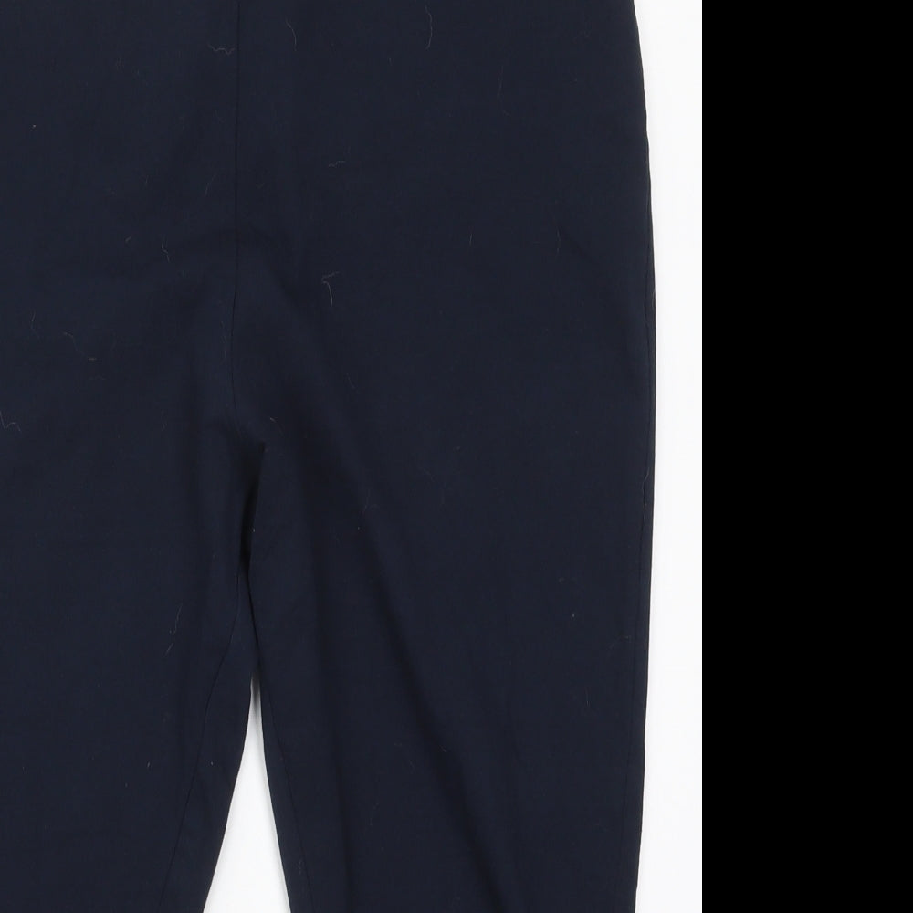 Primark Womens Blue  Cotton Cropped Leggings Size 16 L20 in