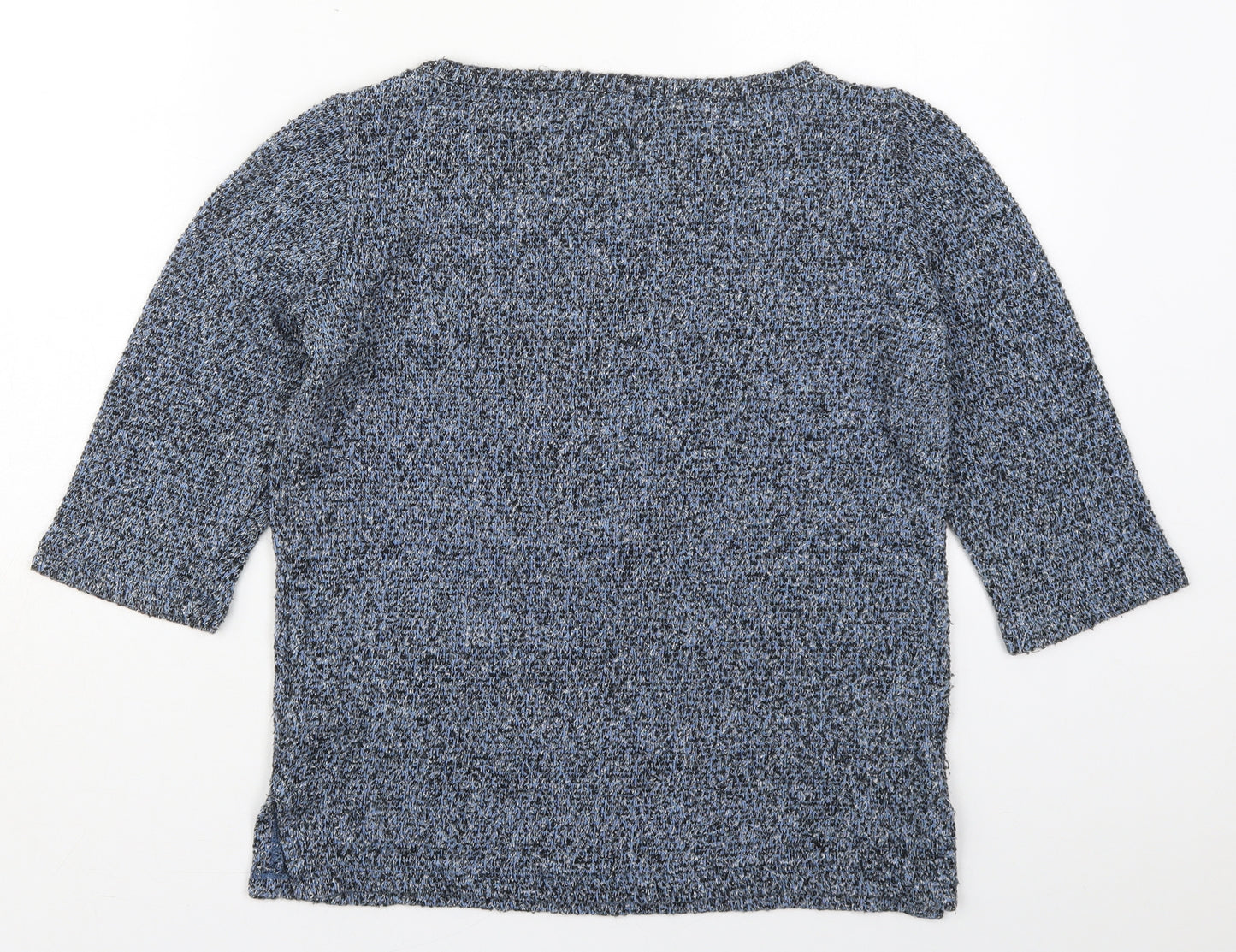 New Look Womens Blue Round Neck  Polyester Pullover Jumper Size 10
