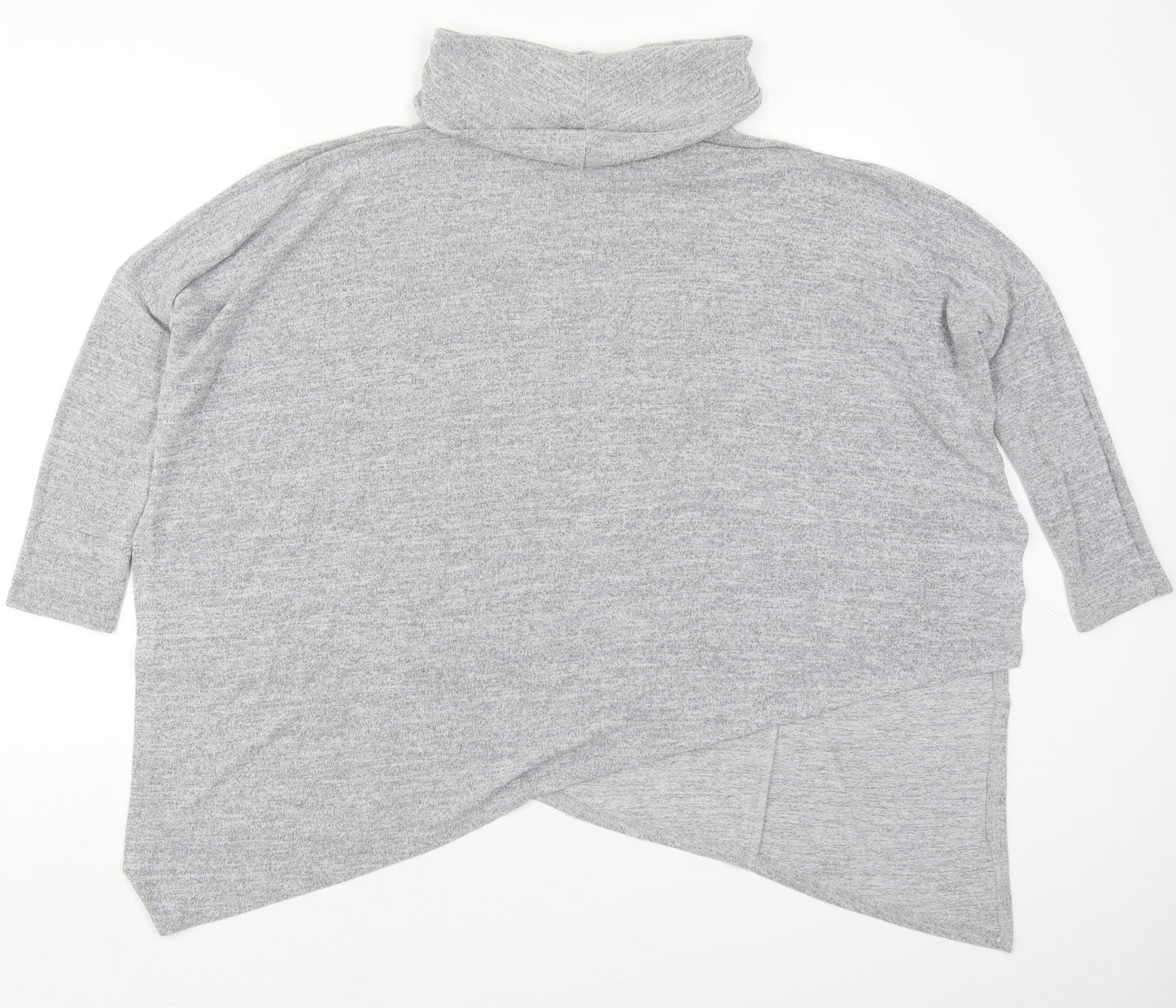 New Look Womens Grey Roll Neck  Viscose Pullover Jumper Size M