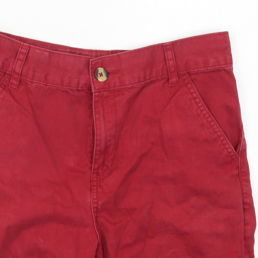 F&F Boys Red  Cotton Bermuda Shorts Size 12-13 Years  Regular