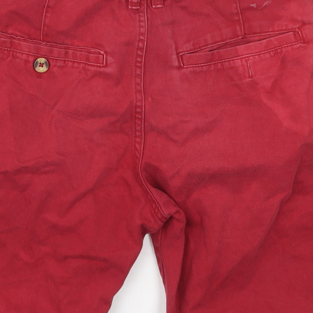 F&F Boys Red  Cotton Bermuda Shorts Size 12-13 Years  Regular
