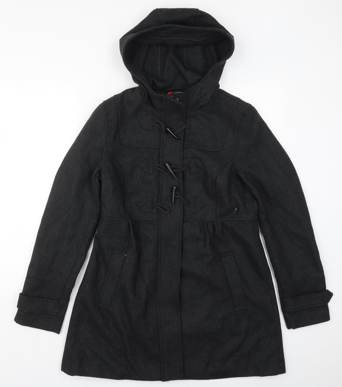 H&M Womens Grey   Pea Coat Coat Size 16  Zip