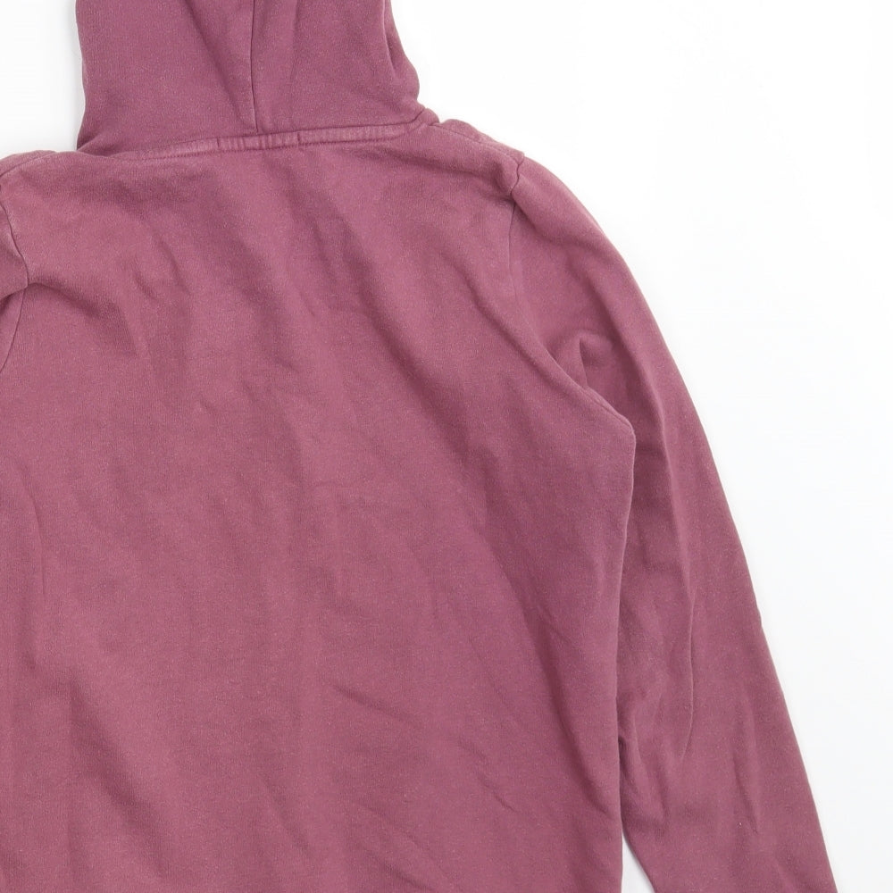 Avenue Womens Pink  Cotton Pullover Hoodie Size 10