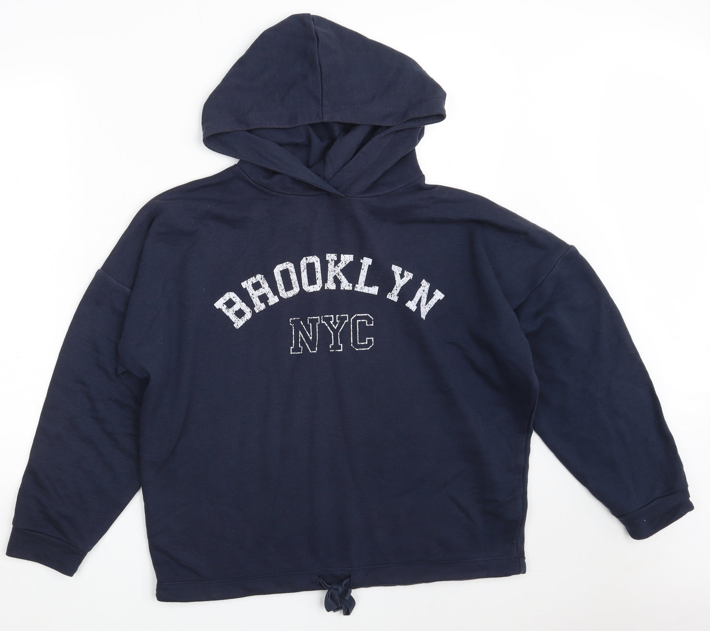F&F Womens Blue  Polyester Pullover Hoodie Size 14   - Brooklyn