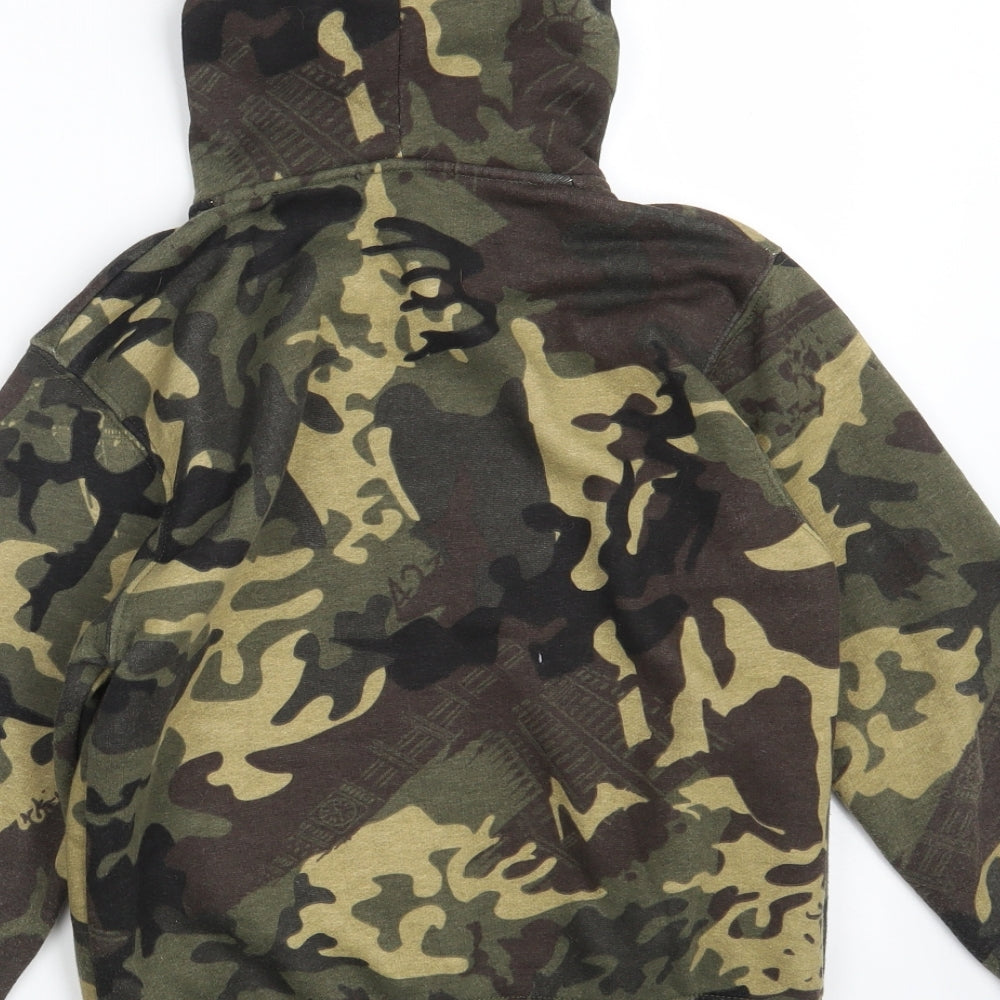 A 2 Z 4-Kids Boys Green Camouflage  Jacket  Size 9-10 Years  Zip