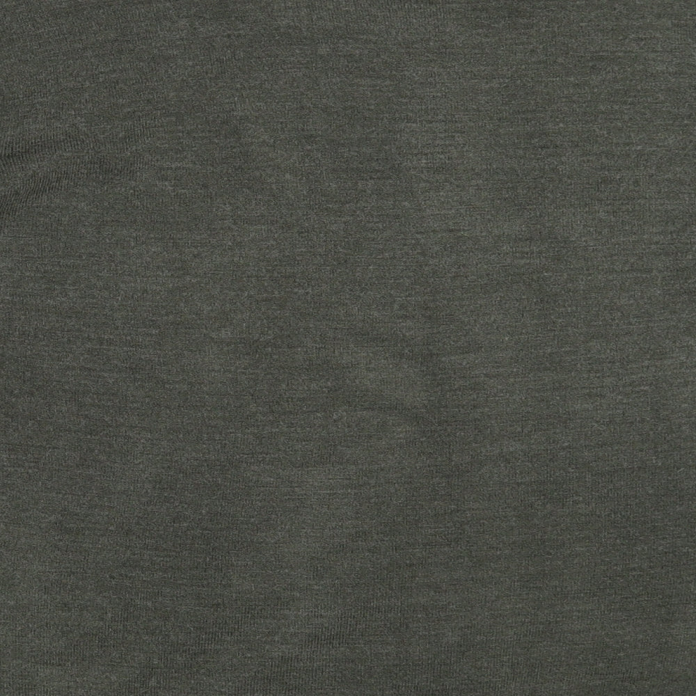 Marks and Spencer Mens Green Crew Neck  Acrylic Pullover Jumper Size L