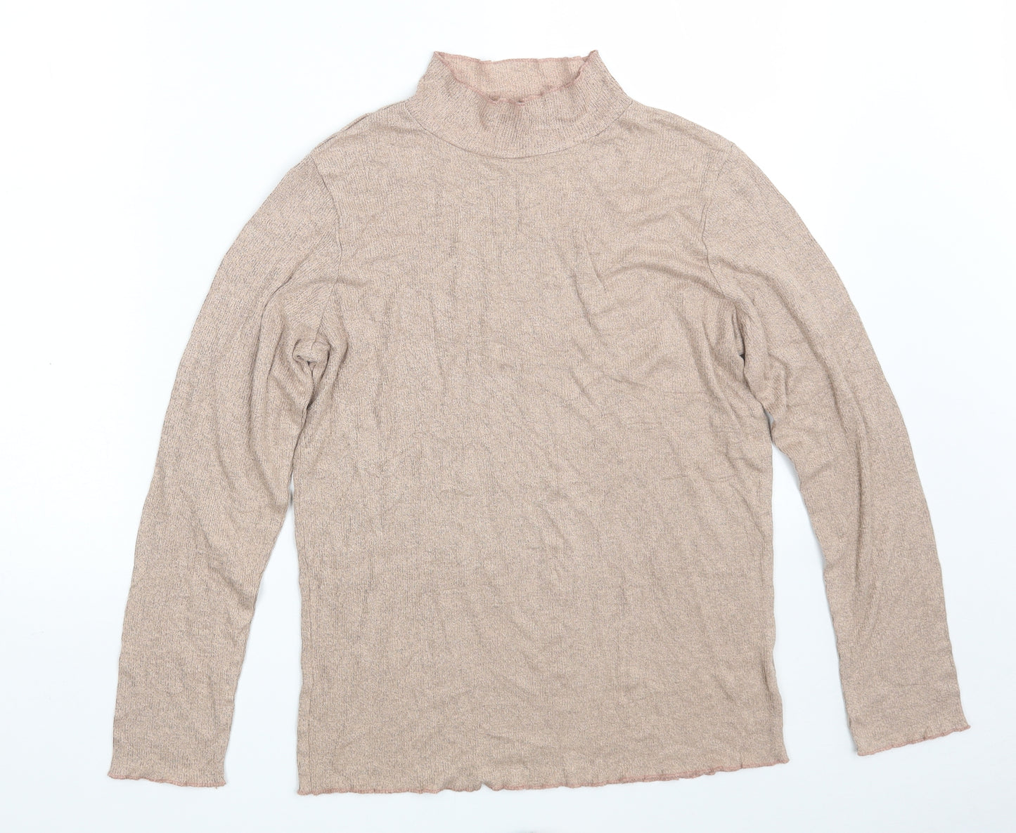 George Womens Purple Roll Neck  Viscose Pullover Jumper Size 14