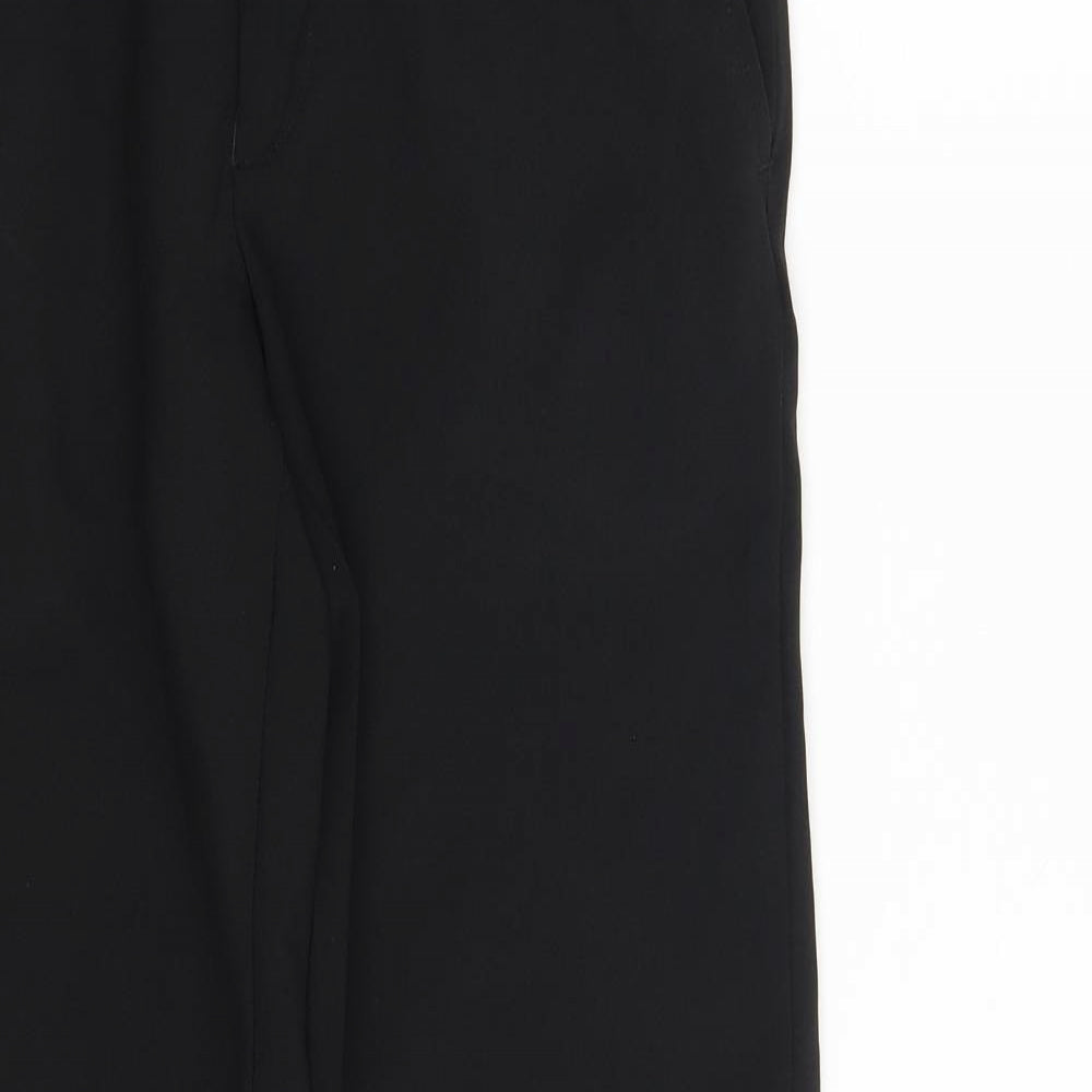 NEXT Mens Black  Polyester Chino Trousers Size 30 in L33 in Regular Zip