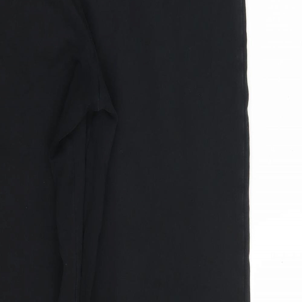 Marks and Spencer Womens Black  Cotton Bloomer Trousers Size 14 L29 in Regular