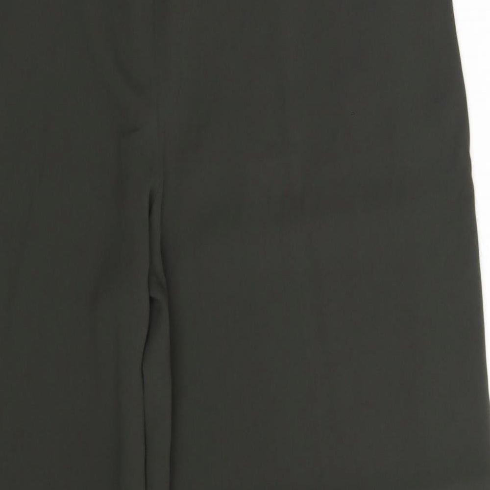 H&M Womens Green  Polyester Cropped Trousers Size 16 L23 in Relaxed