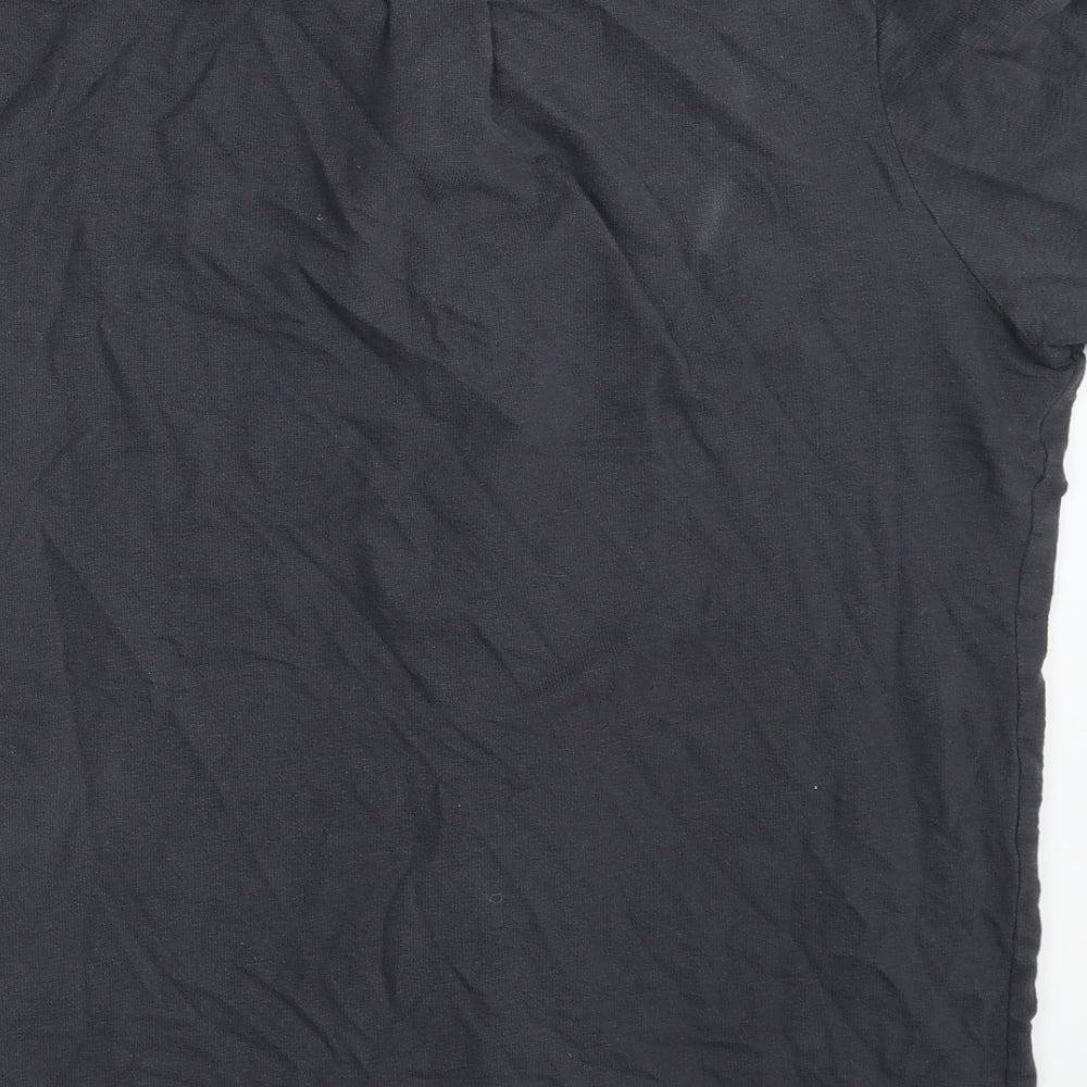 George Mens Grey  100% Cotton  Polo Size M Collared Button