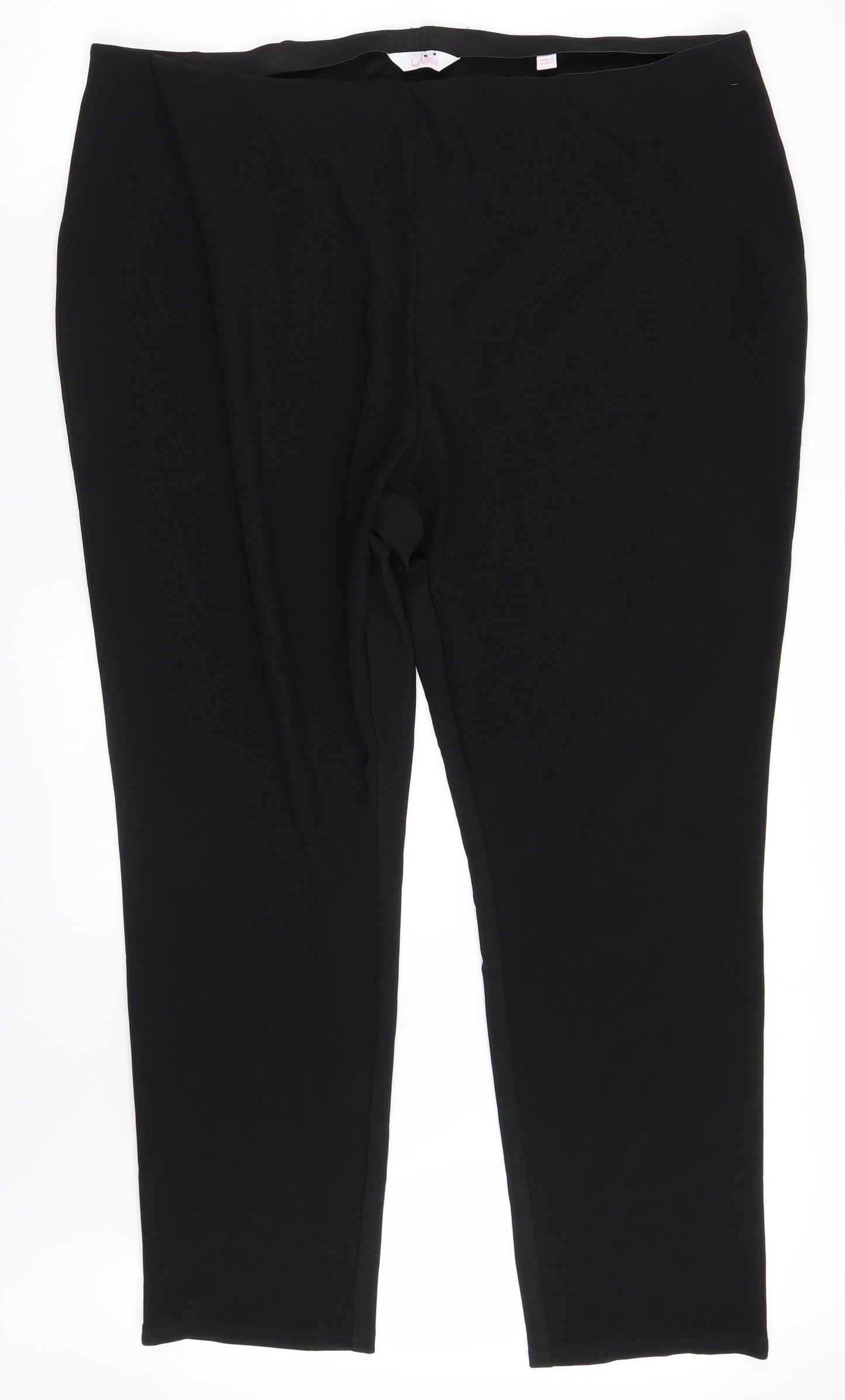 Julipa Womens Black  Polyester Jegging Leggings Size 24 L29 in