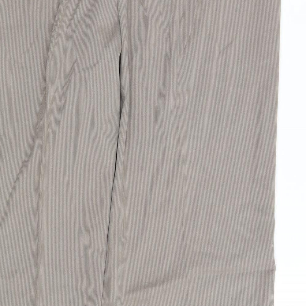 NEXT Womens Beige  Polyester Trousers  Size 18 L31 in Regular Zip