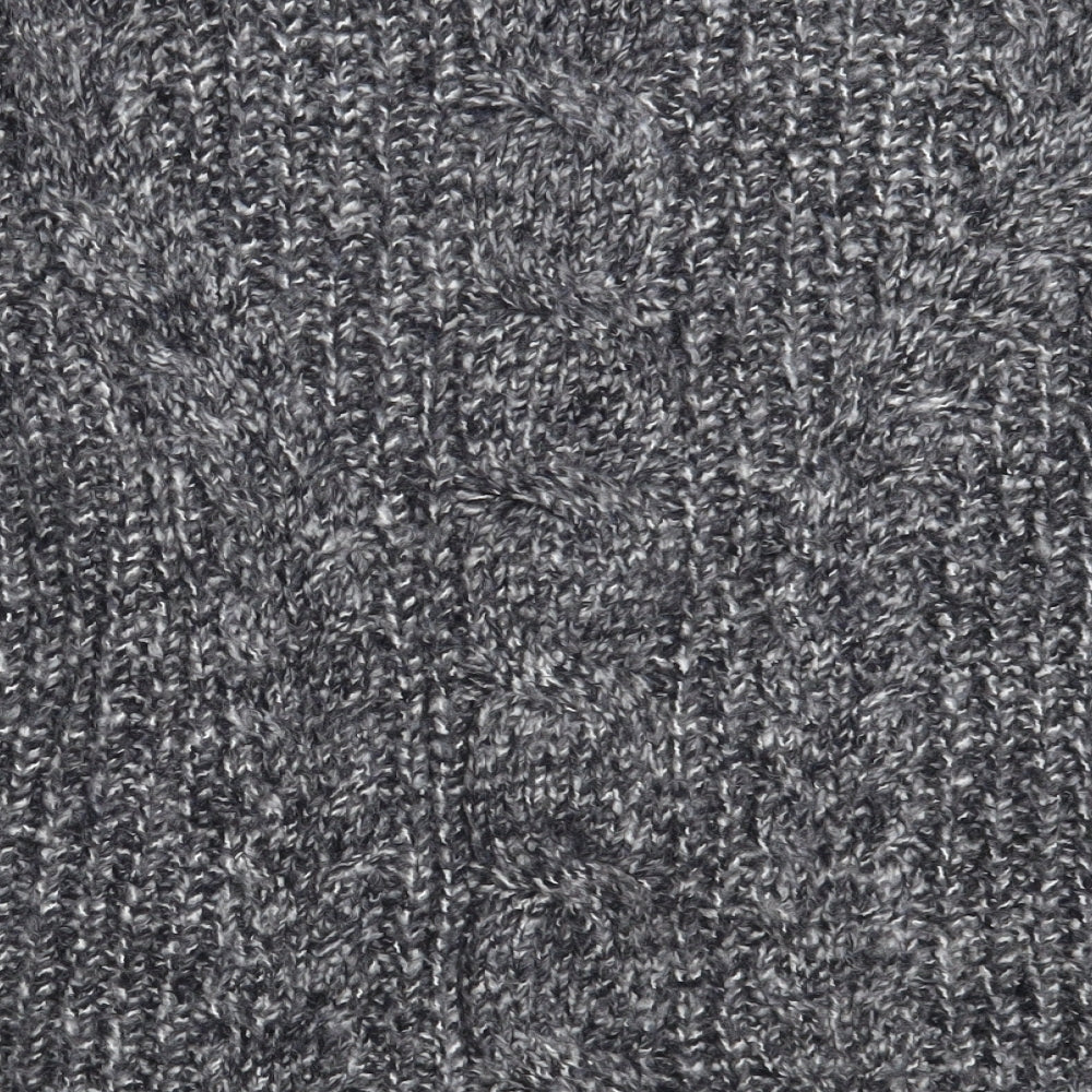 Topshop Womens Grey Round Neck  Acrylic Pullover Jumper Size S
