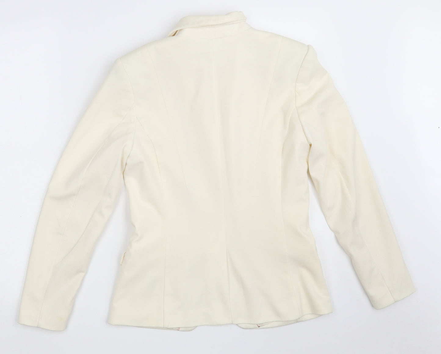 H&M Womens Ivory   Jacket Blazer Size 10  Button