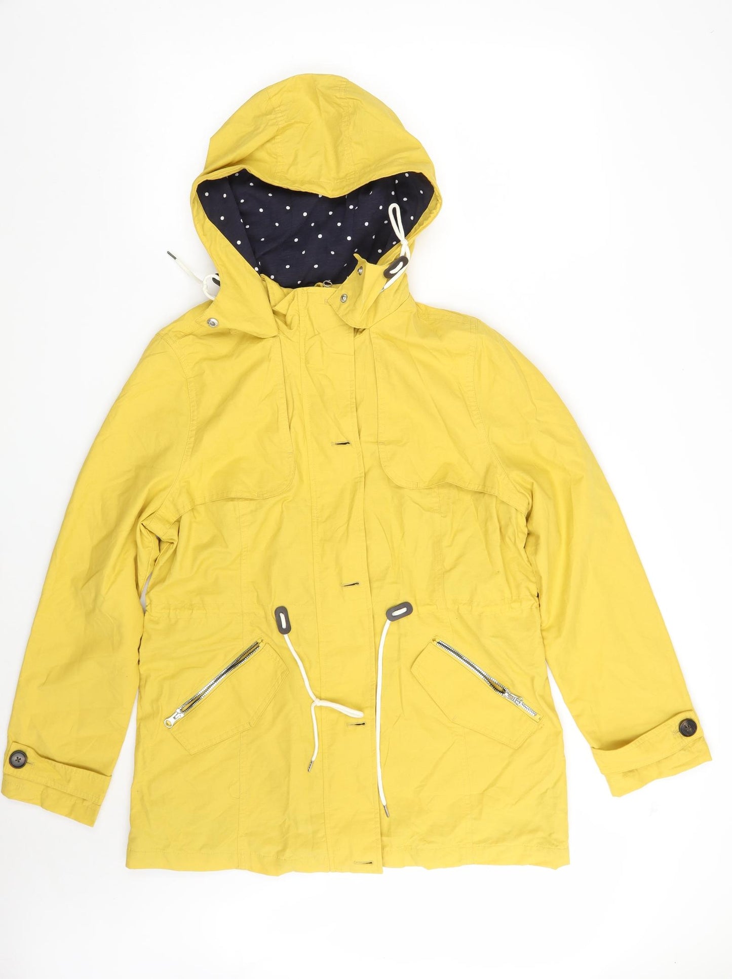 George Womens Yellow   Jacket Coat Size 12  Zip