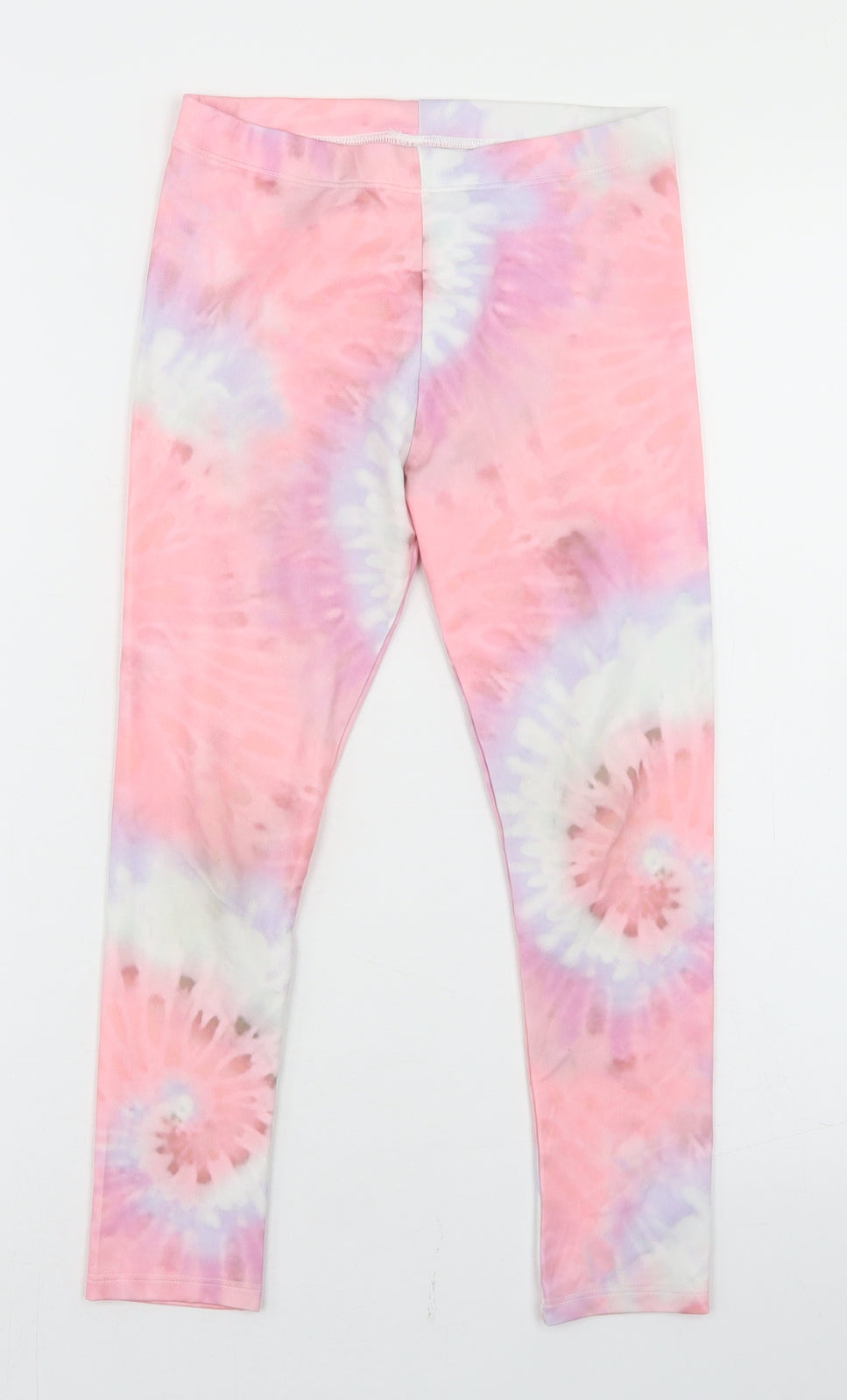NEXT Girls Pink Tie Dye Polyester Jogger Trousers Size 8 Years  Regular  - Activewear leggings