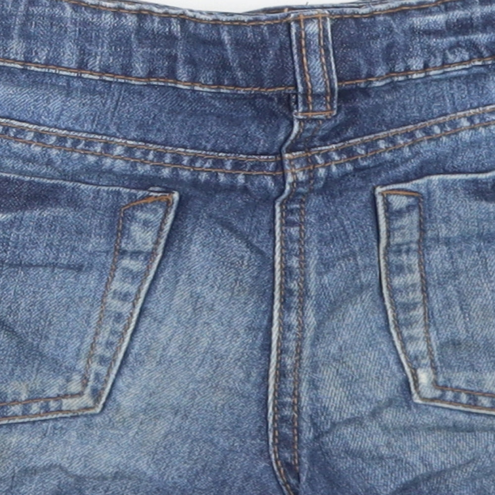 NEXT Girls Blue  Cotton Hot Pants Shorts Size 8 Years  Regular