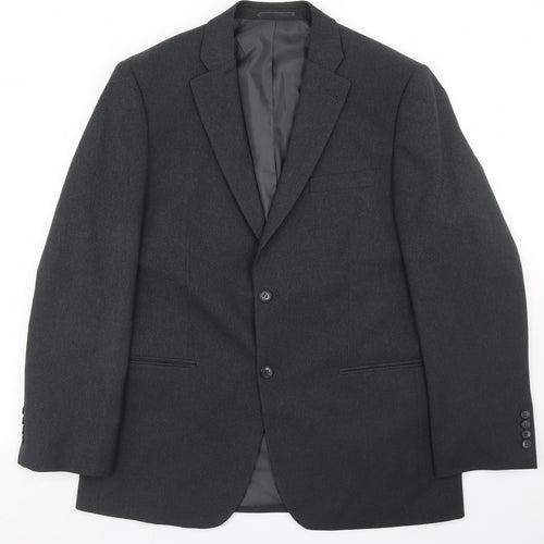 Greenwoods Mens Grey  Polyester Jacket Blazer Size 42