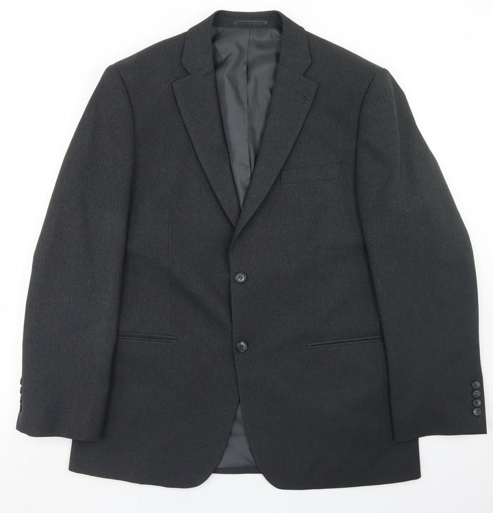 Greenwoods Mens Grey  Polyester Jacket Blazer Size 42