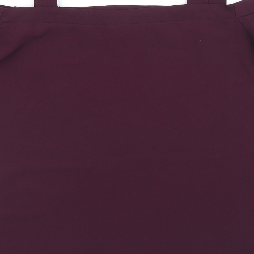 Atmosphere Womens Purple  Polyester Basic Blouse Size 10 Off the Shoulder - cold Shoulder