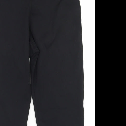 USA Pro Womens Black  Nylon Cropped Leggings Size 14 L21 in Regular