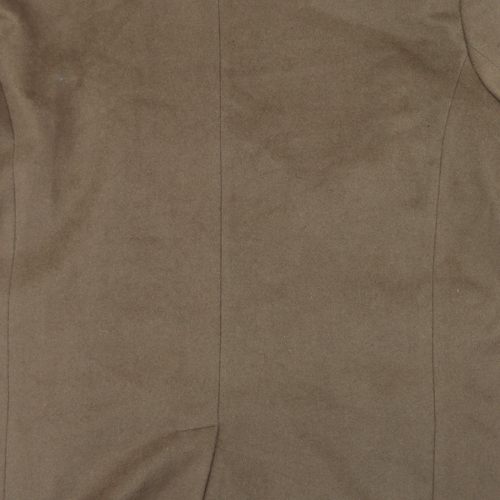 Williams & Brown Mens Brown   Overcoat Coat Size Big 5X  Button