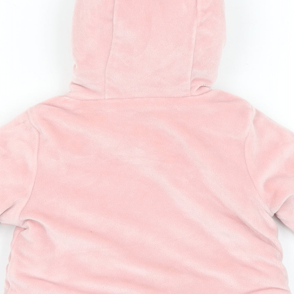 TU Girls Pink   Jacket  Size Newborn   Button