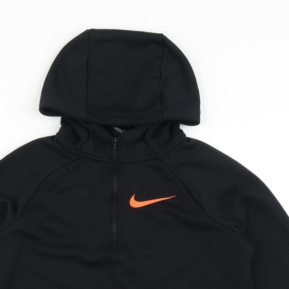Nike Boys Black  100% Polyester Pullover Hoodie Size M  Pullover
