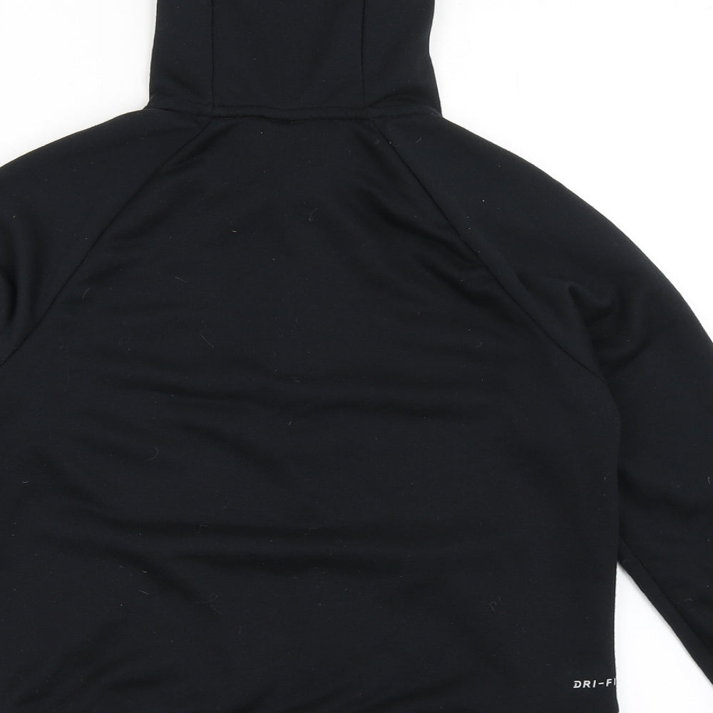 Nike Boys Black  100% Polyester Pullover Hoodie Size M  Pullover
