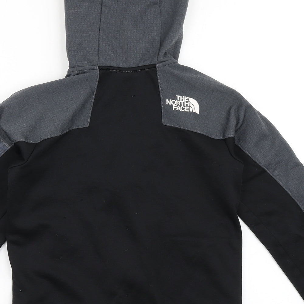 The North Face Boys Black  100% Polyester Full Zip Hoodie Size S  Zip