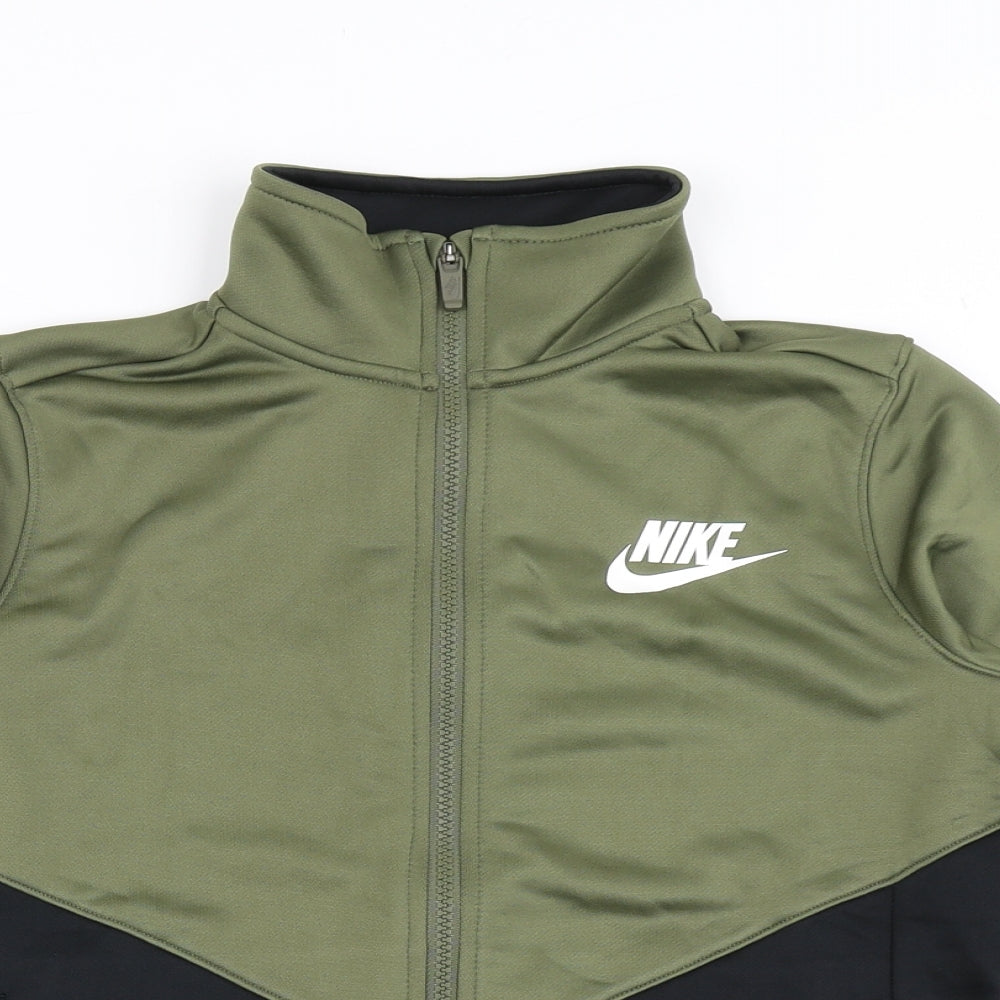 Nike Boys Green   Jacket  Size M  Zip