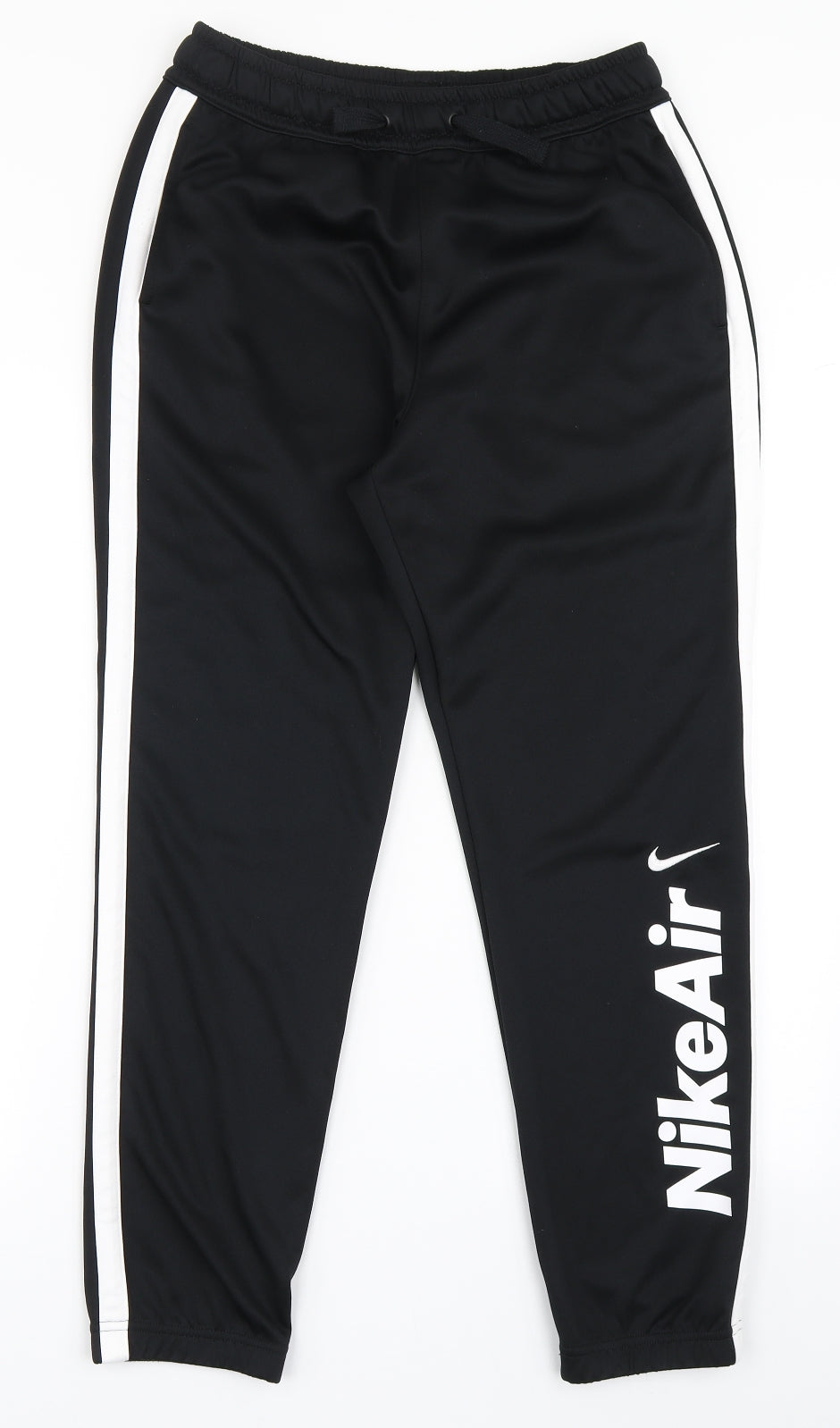 Nike Boys Black  100% Polyester Jogger Trousers Size XL  Regular Drawstring