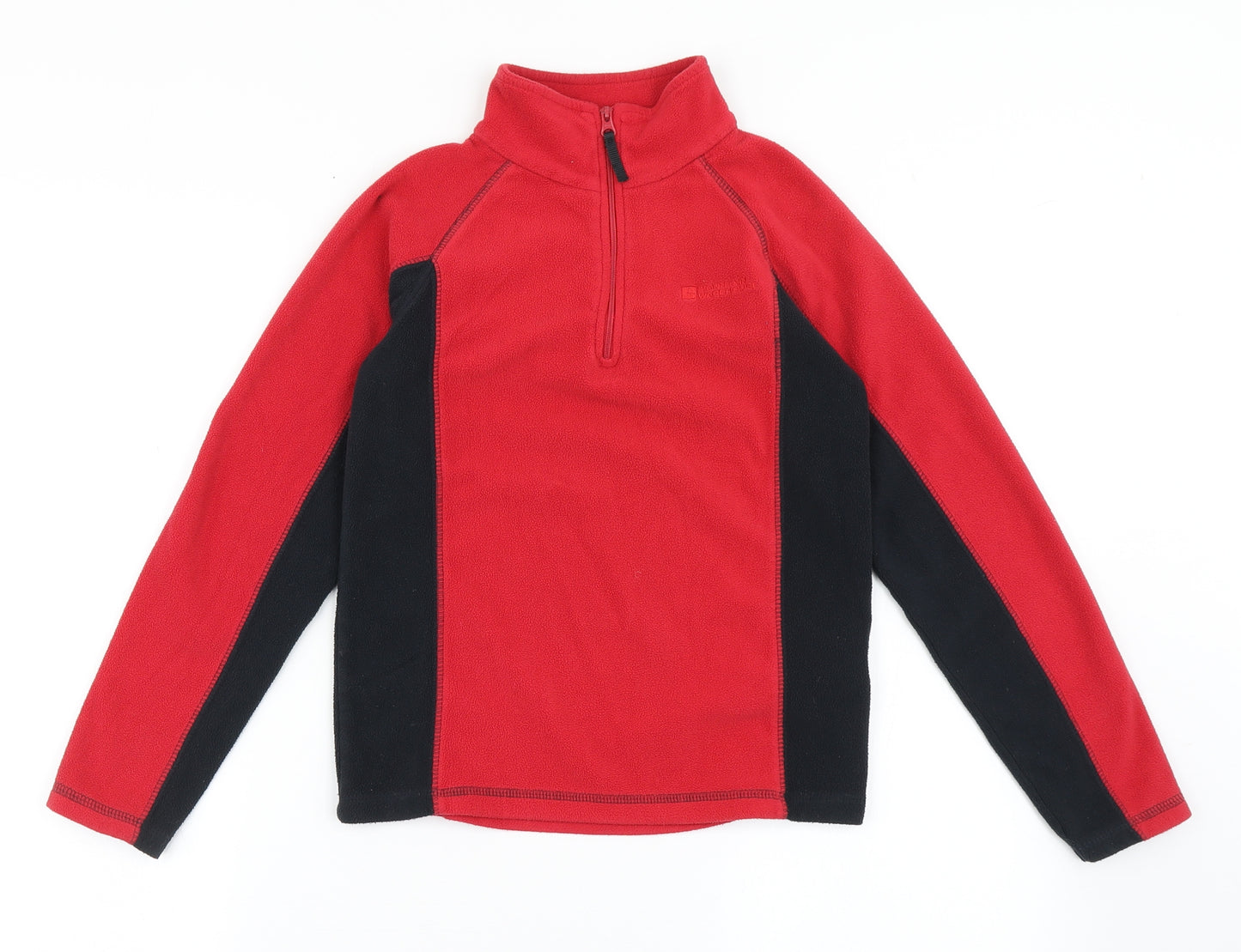 Mountain Warehouse Boys Red  100% Polyester Henley Sweatshirt Size 9-10 Years  Pullover