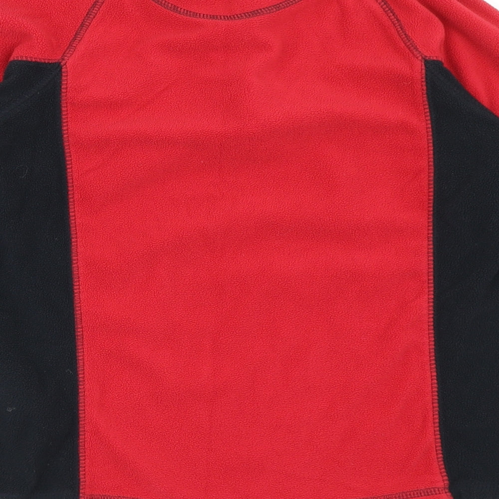 Mountain Warehouse Boys Red  100% Polyester Henley Sweatshirt Size 9-10 Years  Pullover